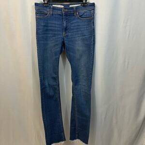 Anthropologie Pilcro by the Letterpress Slim Straight Mid Rise Denim Jeans 27